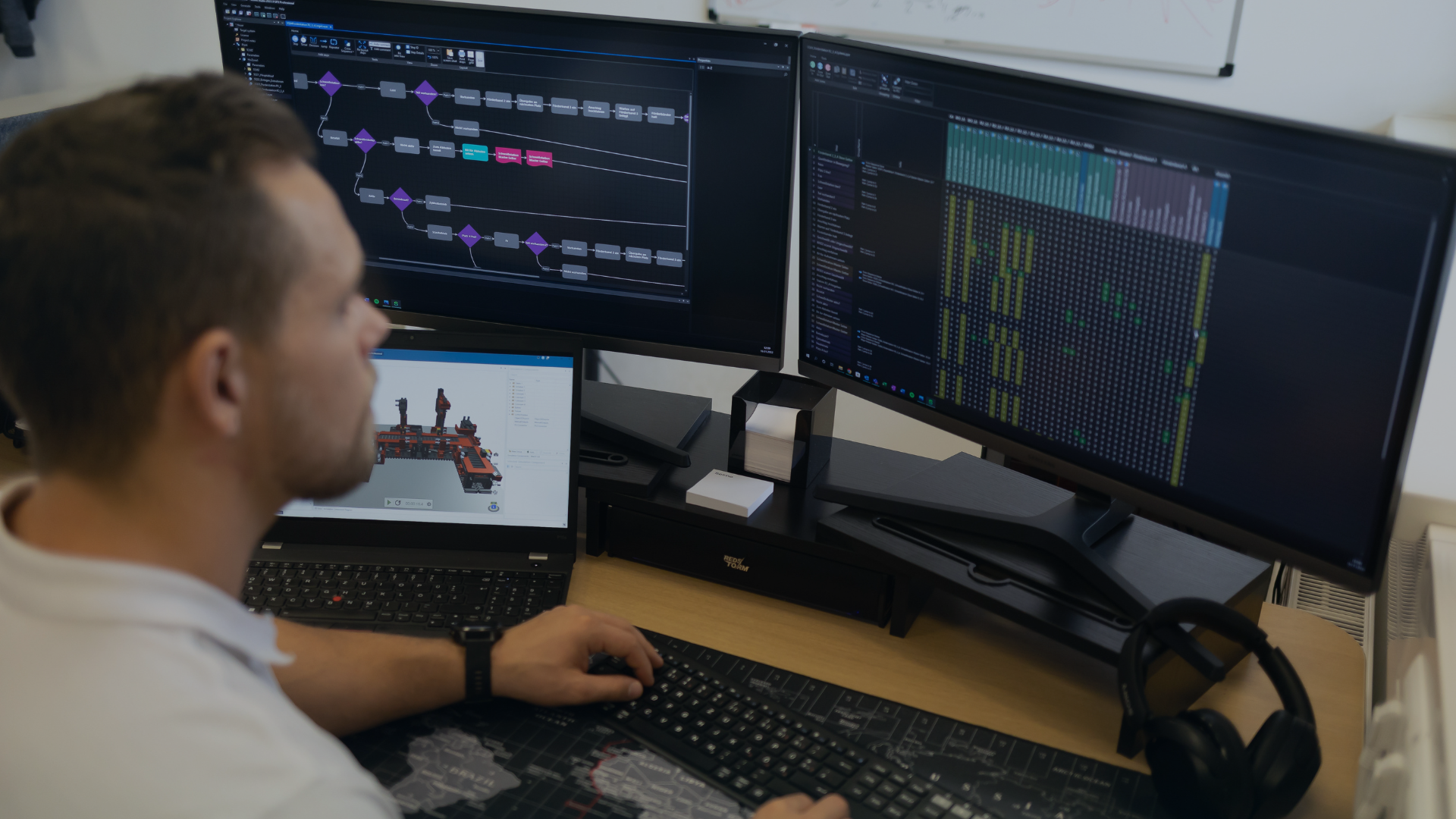 Selmo employee with Selmo studio